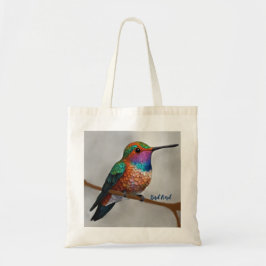 Bolsa Tote Vibrant Allen’s Hummingbird Painting
