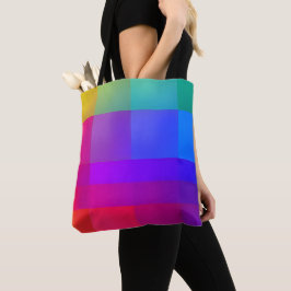 Bolsa Tote Vibrant Color Grid 