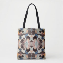 Bolsa Tote Vibrant Pastel Symmetry – Abstract Textured Art