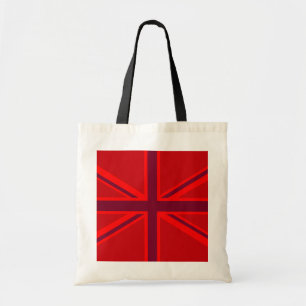 Bolsa Tote Vibrant Red Union Jack Flag