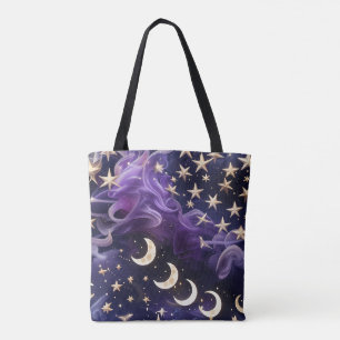 Bolsa Tote Vibrantes Fases Lunares de Âmbar Real