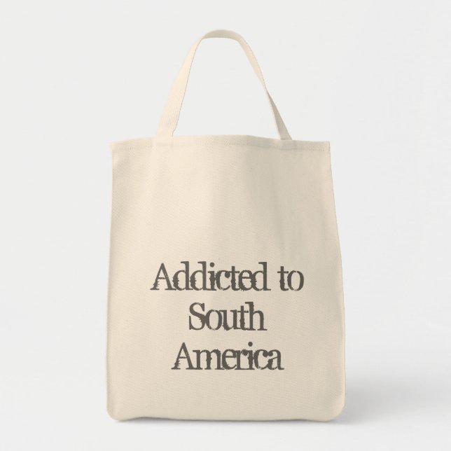 Bolsa Tote Viciado a Ámérica do Sul (Frente)