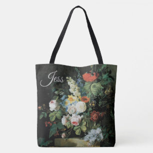Bolsa Tote Vida contínua das flores por Pierre-Joseph Redouté