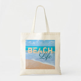Bolsa Tote Vida da praia. Oceano tropical do Aqua do paraíso