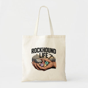 Bolsa Tote Vida de Caçador de Rochas & Lapidação de Cristal