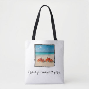 Bolsa Tote Vida De Caranguejo. Celebrar Juntos. - Beach Vibe