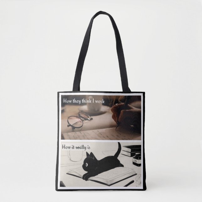 Bolsa Tote vida de escritor (Frente)