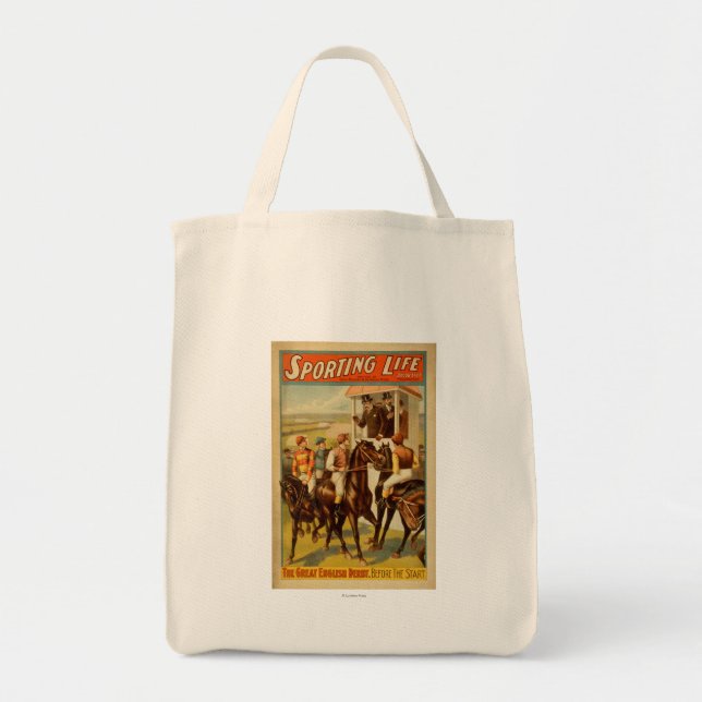 Bolsa Tote Vida desportiva - O Teatro Derby Inglês Excelente (Frente)