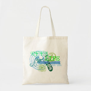 Bolsa Tote Vida do carretel no azul