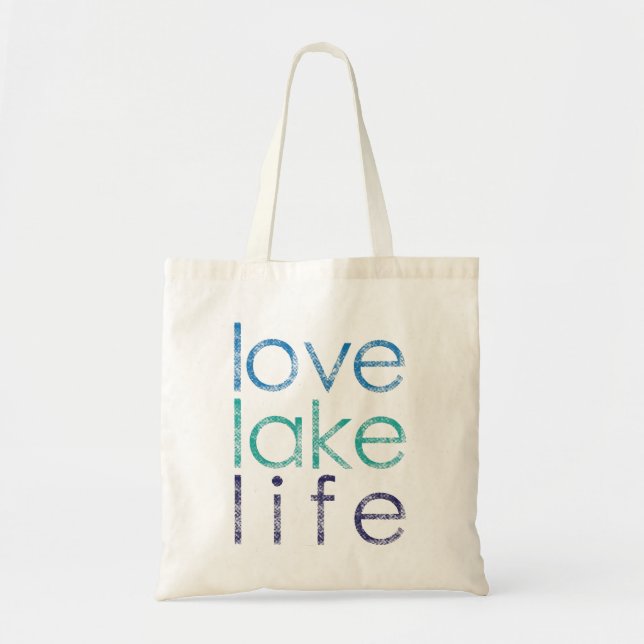 Bolsa Tote Vida do lago love (Frente)