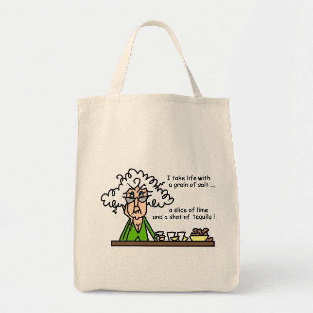 Bolsa Tote Vida e Tequila Humor (Frente)