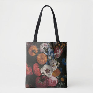 Bolsa Tote Vida Estática com Buquê de Flores   Johan Johnsen