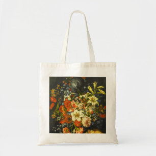 Bolsa Tote Vida Estática com Flores e Frutas
