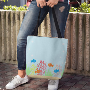 Bolsa Tote Vida marinha