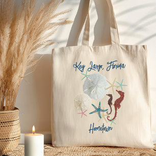 Bolsa Tote Vida Marinha Dólares de Areia Florida Terra Natal