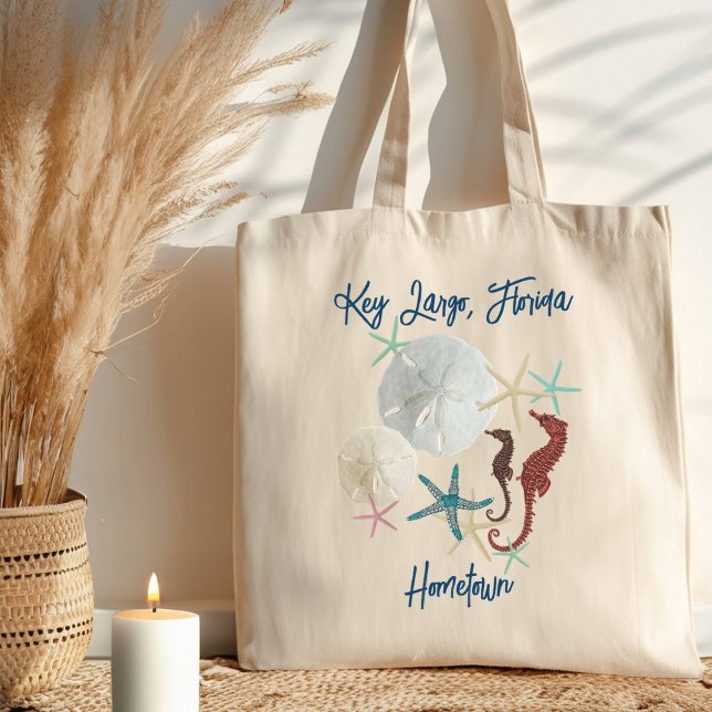 Bolsa Tote Vida Marinha Dólares de Areia Florida Terra Natal (Criador carregado)
