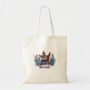 Bolsa Tote Vida Partilhada - Gnomo Legal do Skateboard