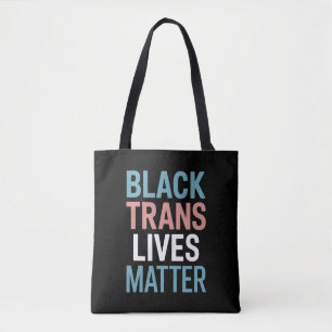 Bolsa Tote Vidas de Apoio a Pessoas Trans LGBTQ Negras Import