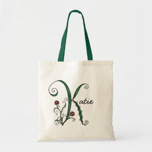 Bolsa Tote "Videira saco da letra K"