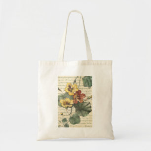 Bolsa Tote Videira vermelha amarela da flor