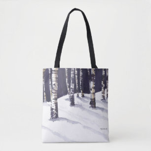 Bolsa Tote Vidoeiros brancos no inverno