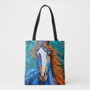 Bolsa Tote Vidro de Cavalo Colorido
