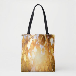 Bolsa Tote Vidro de mosaico ouro brilhante