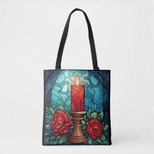 Bolsa Tote Vidro De Vela De Natal