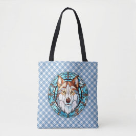 Bolsa Tote Vidro Estreito Cachorro Siberiano Husky