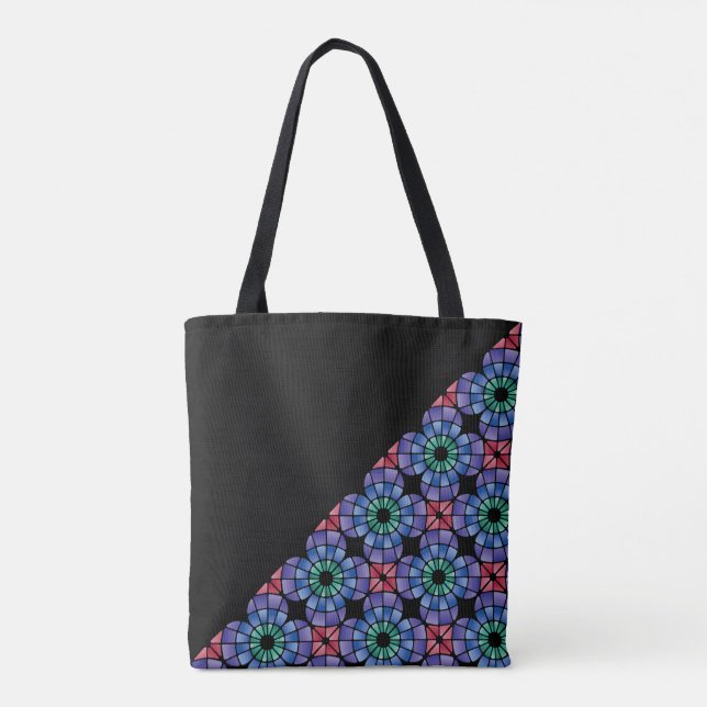 Bolsa Tote Vidro Manchado (Triangular - Meia-Noite) (Verso)