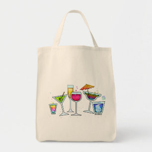 Bolsa Tote VIDROS de COCKTAIL MANTIMENTO ou SACOLA