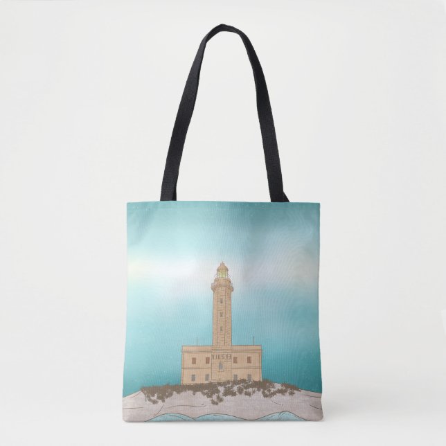 Bolsa Tote Vieste Lighthouse Itália (Frente)