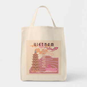 Bolsa Tote Vietnã Viagem Art, Retro
