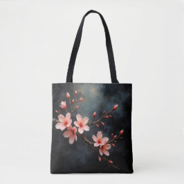 Bolsa Tote Vietnamese Peach Blossom Art