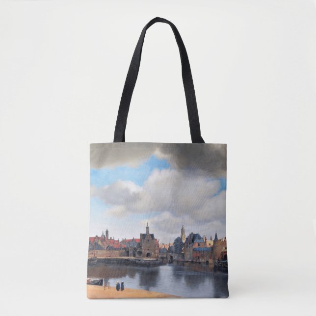 Bolsa Tote View of Delft, Johannes Vermeer, 1659-1660 (Frente)