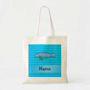 Bolsa Tote Vigas conhecidas personalizadas do azul do