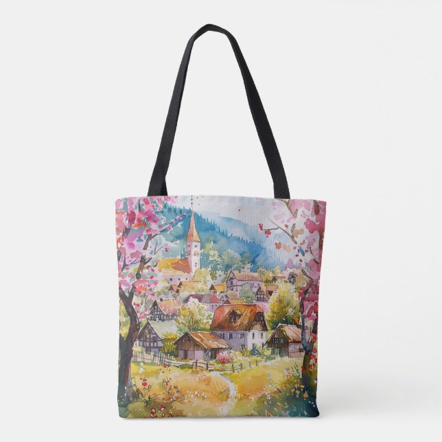 Bolsa Tote Vila da Primavera (Verso)