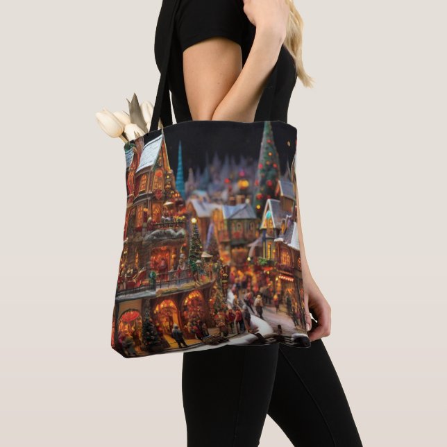 Bolsa Tote Vila de Natal (Close Up)