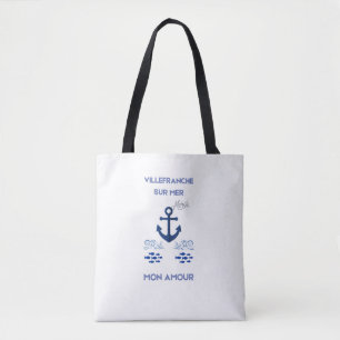 Bolsa Tote Villefranche-Sur-Mer Luxo Riviera Francesa