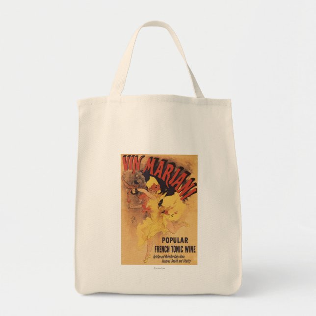 Bolsa Tote Vin Mariani Dancing Girl Vindo Vinho (Frente)