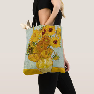 Bolsa Tote Vincent Van Gogh 12 Girassóis Impressionista