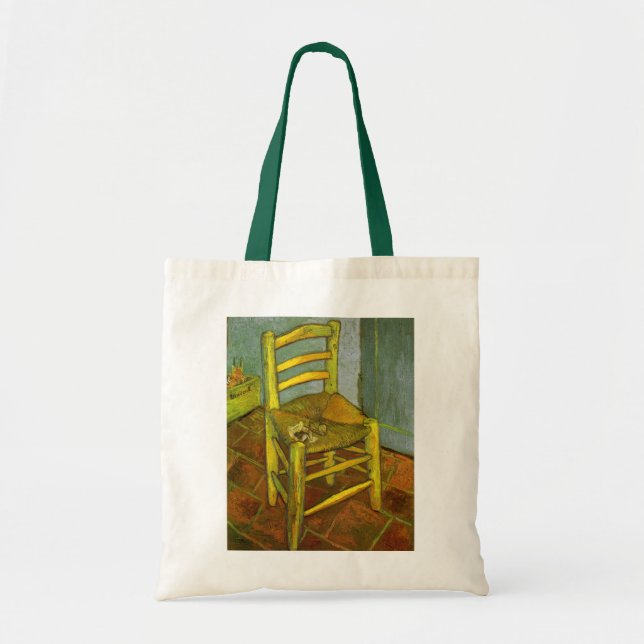 Bolsa Tote Vincent van Gogh - A Cadeira de Vincent com seu Ca (Frente)