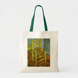 Bolsa Tote Vincent van Gogh - A Cadeira de Vincent com Sua Pi