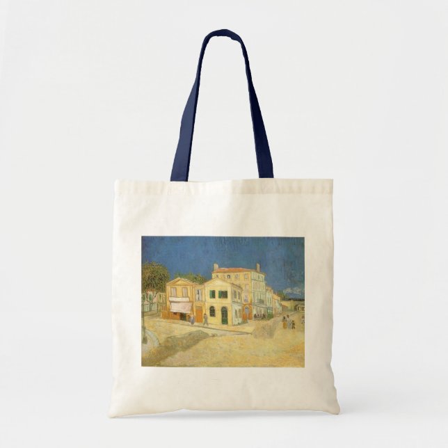 Bolsa Tote Vincent van Gogh - A Casa Amarela (A Rua) (Frente)