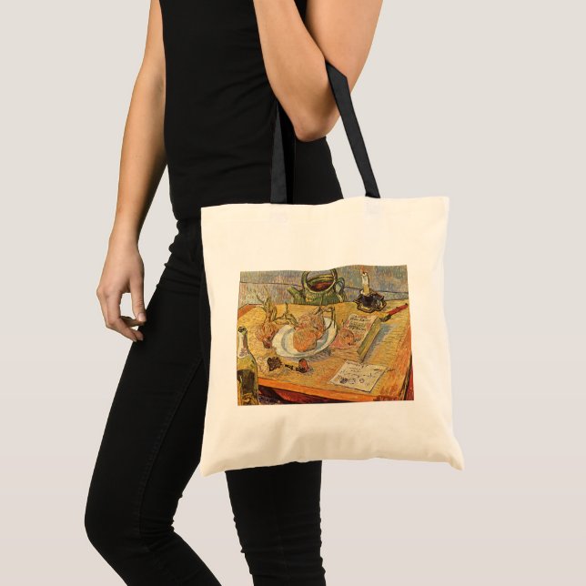 Bolsa Tote Vincent van Gogh - A Vida Estática com o Conselho  (Frente (produto))