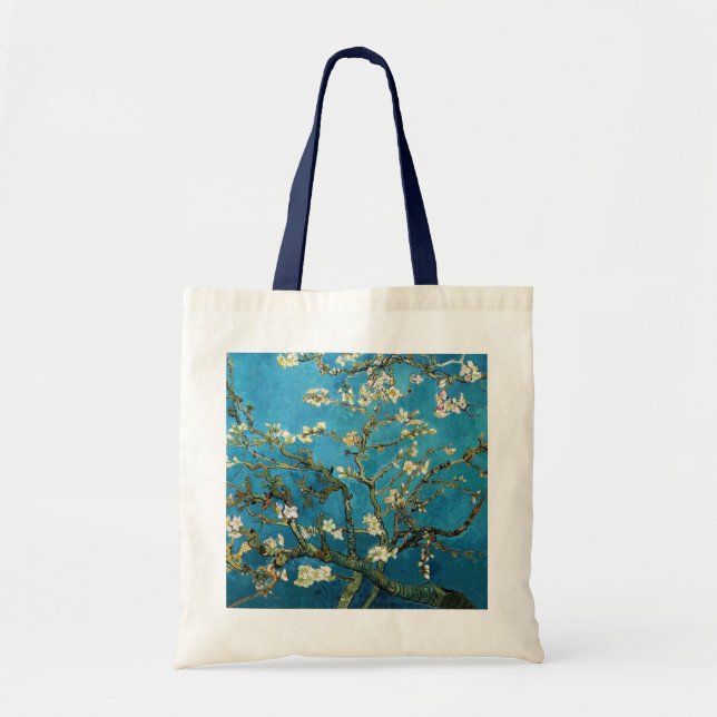 Bolsa Tote Vincent van Gogh, Almond Tree florescente (Frente)