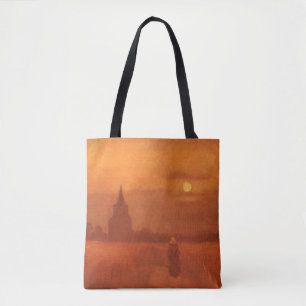 Bolsa Tote Vincent van Gogh - Antiga Torre nos Campos