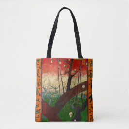 Bolsa Tote Vincent van Gogh - Árvore de ameixa de flores
