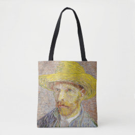 Bolsa Tote Vincent van Gogh - Autorretrato com Chapéu de Palh
