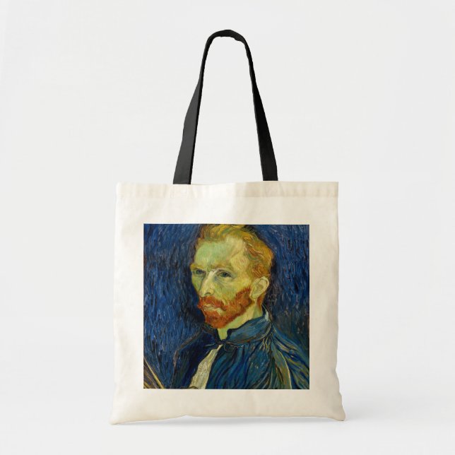 Bolsa Tote Vincent Van Gogh autorretrato com paleta (Frente)